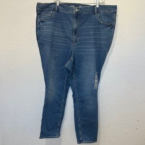 Old Navy plus sz 26 Rockstar Super Skinny Extra High-Rise Jeans blue stretch new